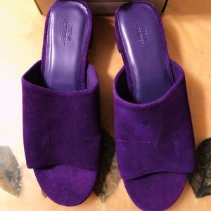 Urban Outfitters Patti Suede Mule 6 Purple *New!*